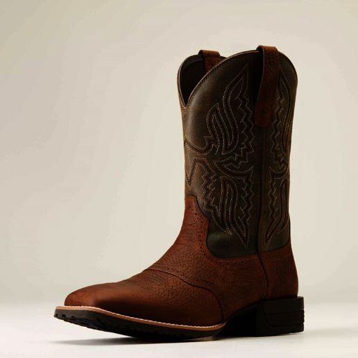 Ariat Men's Hybrid Ranchway Western Boot in Earth Cowboy Boots