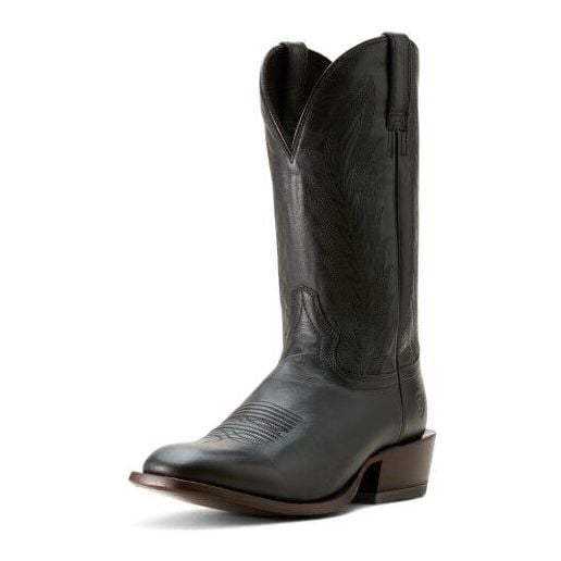 mens western dress boots Men Black Print Square Toe The Carlisle Western Boot features a cowhide vamp and 13 corded cowhide shaft Ariat Men's Willie Midnight Black