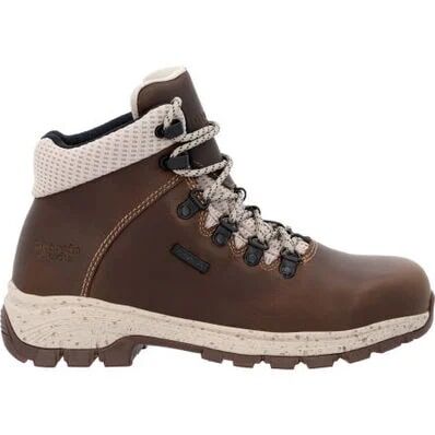 Georgia Women's Eagle Trail Alloy Toe Waterproof Hiker in Brown