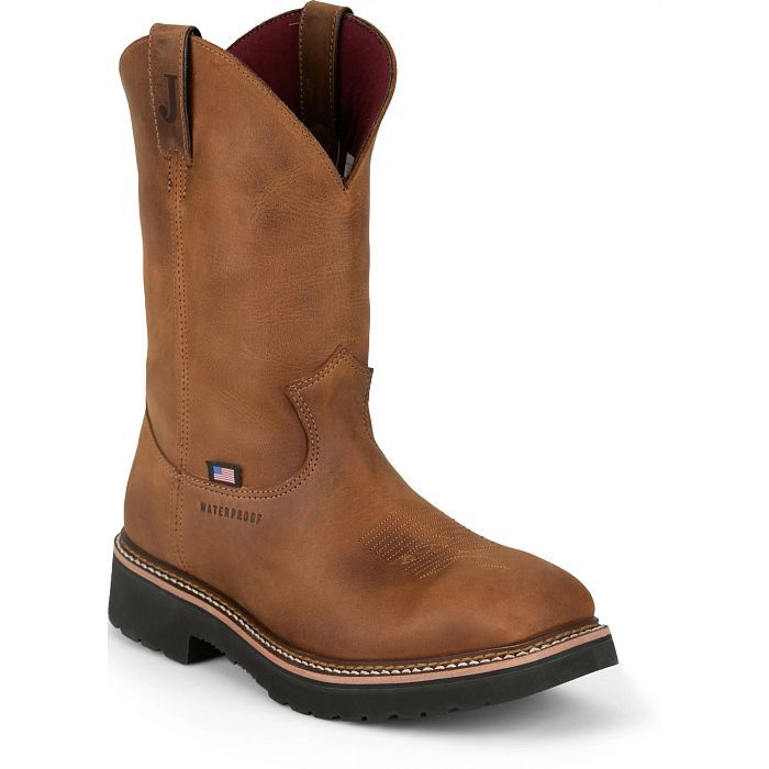 Justin Men's Ames 11-In Steel Toe Waterproof Boot