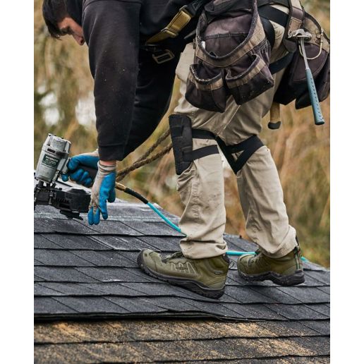 Keen Men's Reno Waterproof Mid Soft Toe Boot in Dark Olive