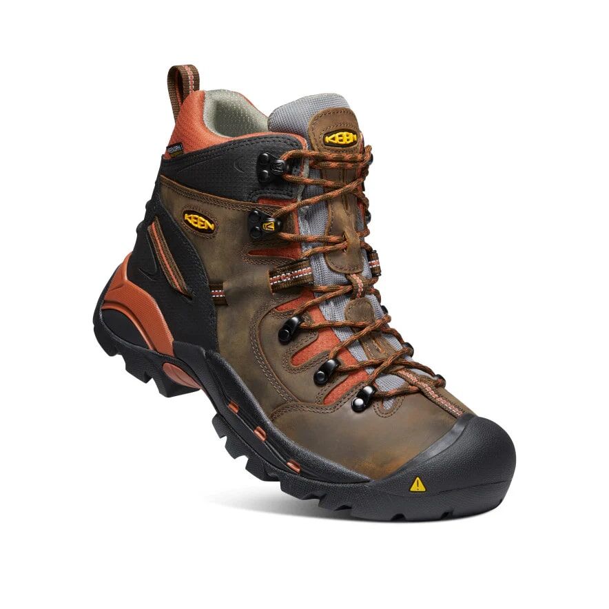 Keen Men's Pittsburgh 6-In Waterproof Soft Toe Boot in Cascade