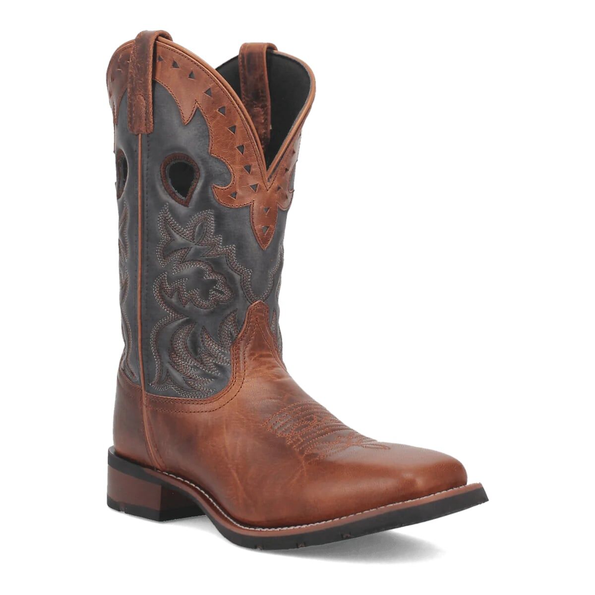 Laredo Men's Ross Square Toe 11-In Western Boots in Tan Cowboy