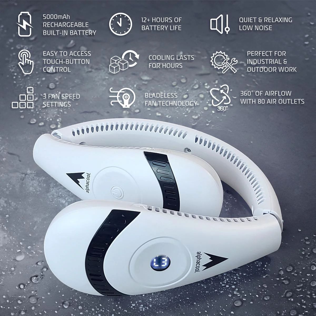 AlphaCool Bladeless Neck Fan