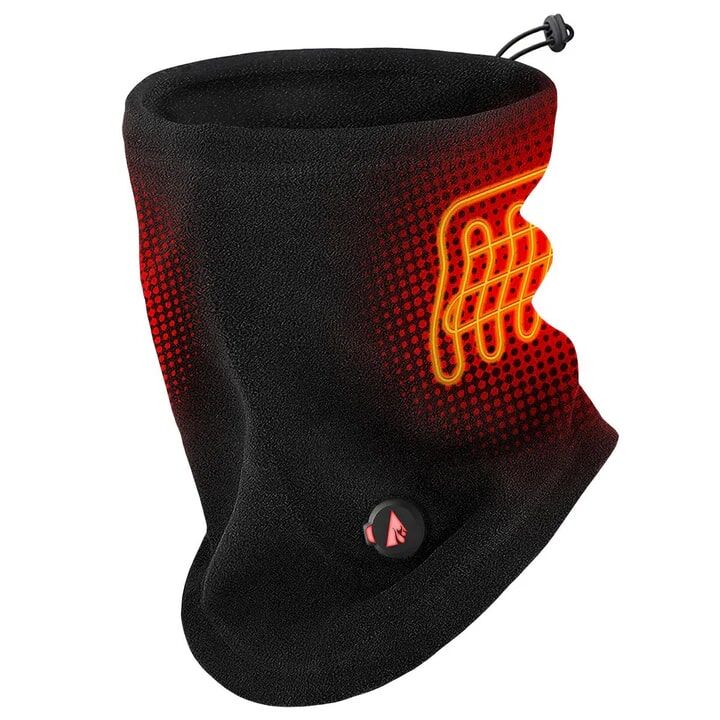 Action Heat Men's 5-Volt Battery Heated Fleece Gaiter in Black