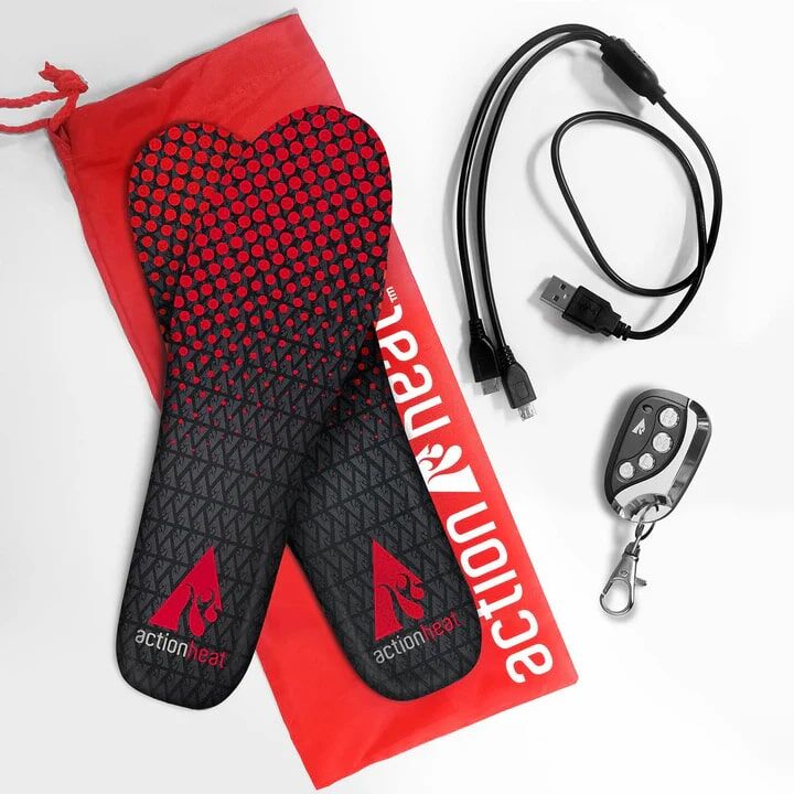 ActionHeat Rechargeable Heated Insoles With Remote