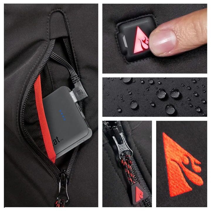 ActionHeat Women's 5-Volt Softshell Battery Heated Vest in Black