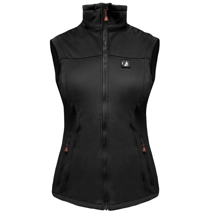 ActionHeat Women's 5-Volt Softshell Battery Heated Vest in Black