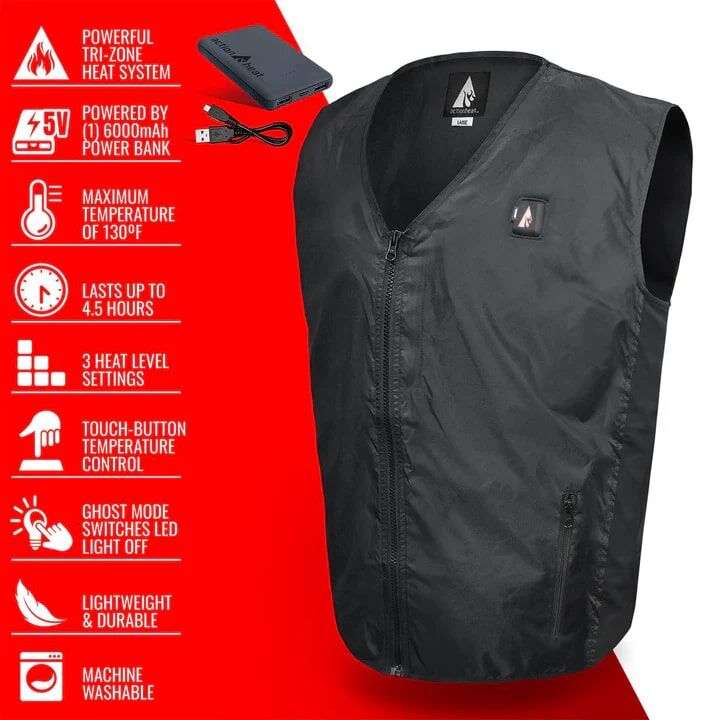 ActionHeat 5-Volt Battery Heated Vest Liner