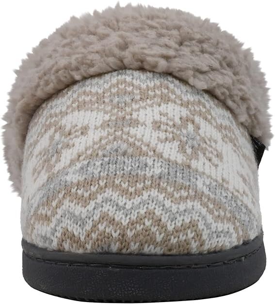 Muk Luks Women's Suzanne Clog Slipper in Fairy Dust Fairisle