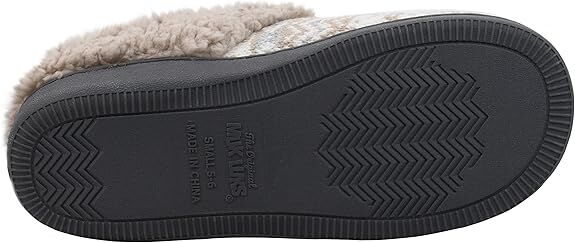 Muk Luks Women's Suzanne Clog Slipper in Fairy Dust Fairisle