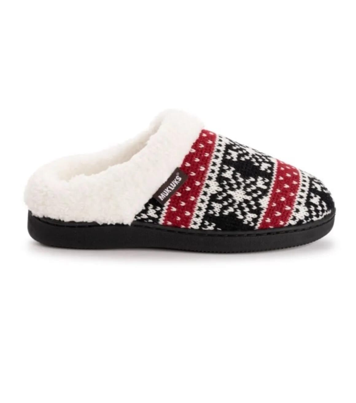 Muk Luks Women's Suzanna Clog Slippers in Black