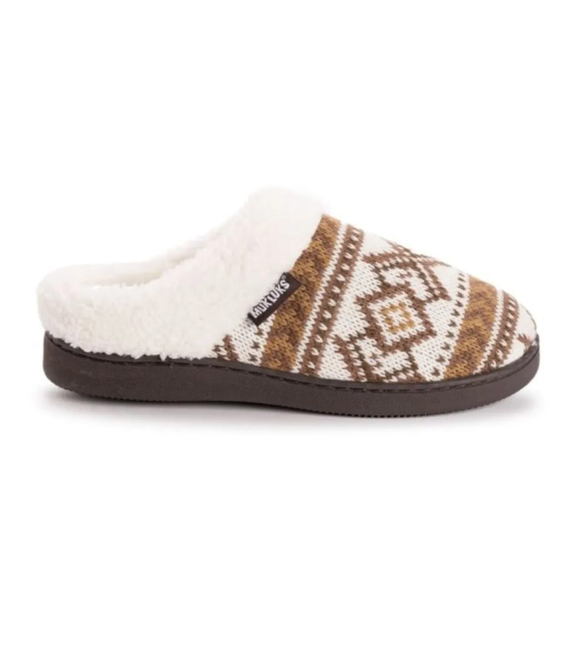 Muk Luks Women's Suzanna Clog Slippers in Brown
