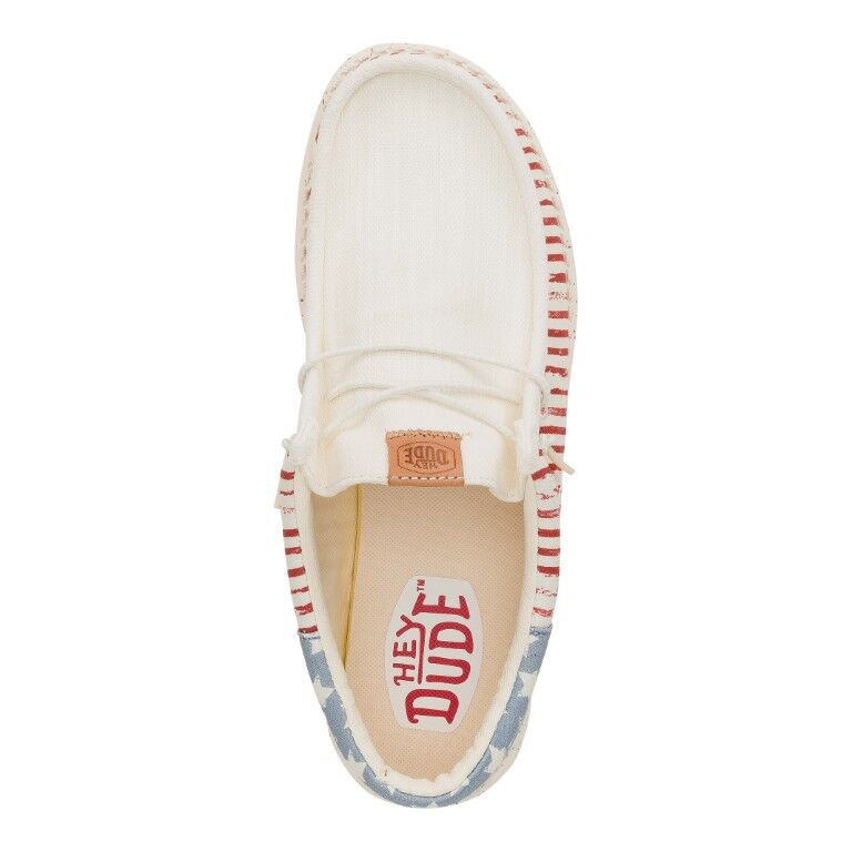 Hey Dude Men's Wally Funk Americana Stars Shoe