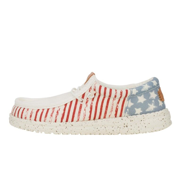 Hey Dude Boy's Wally Funk Americana Stars Shoe