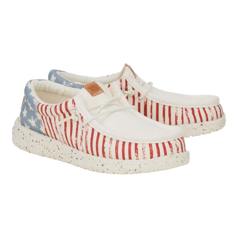 Hey Dude Boy's Wally Funk Americana Stars Shoe
