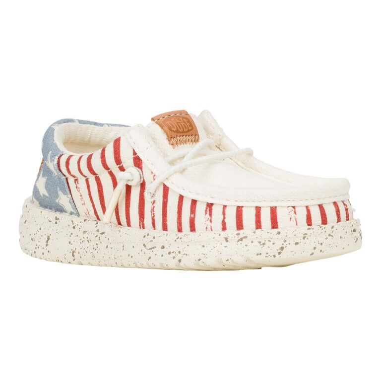 Hey Dude Boy's Wally Funk Americana Stars Shoe