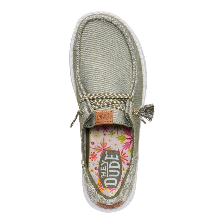Hey Dude Women's Wendy Funk Embroidered Floral Slip On Shoe
