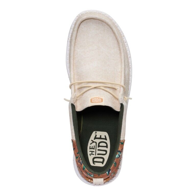 Hey Dude Men's Wally Funk Duck Pring Slip On Shoe