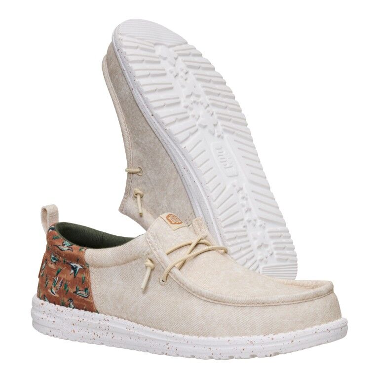 Hey Dude Men's Wally Funk Duck Pring Slip On Shoe