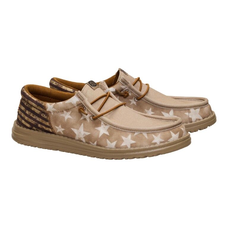 Hey Dude Men's Wally Funk Patriot Shoe