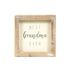 Adams & Co. Best Grandma Ever White & Grey Wood Frame Sign, 5-In x 5-In x 1.5-In
