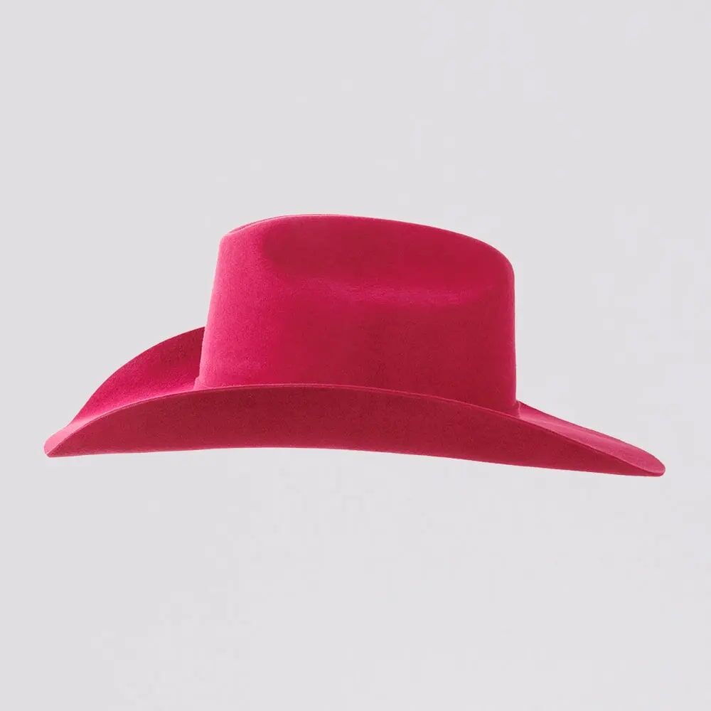 American Hat Makers Women's Cattleman Felt Cowgirl Hat in Hot Pink