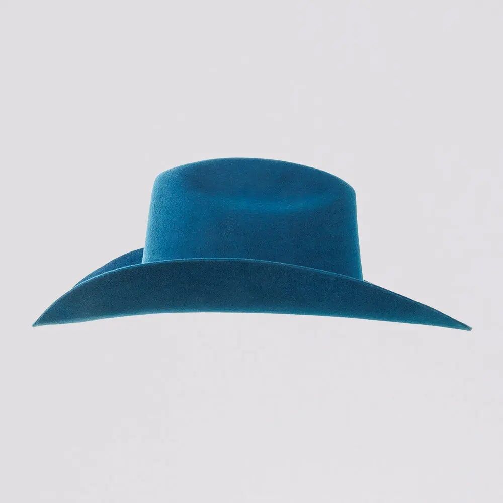 American Hat Makers Women's Cattleman Felt Cowgirl Hat in Sapphire