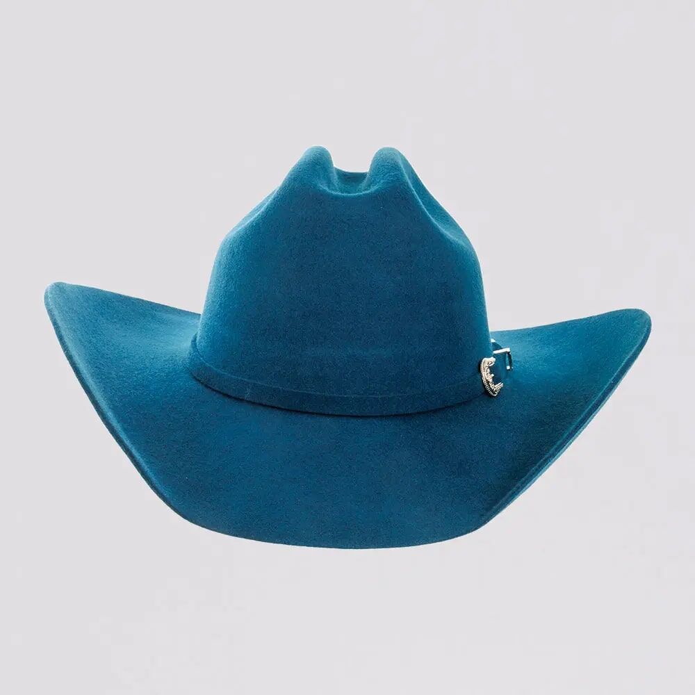 American Hat Makers Women's Cattleman Felt Cowgirl Hat in Sapphire