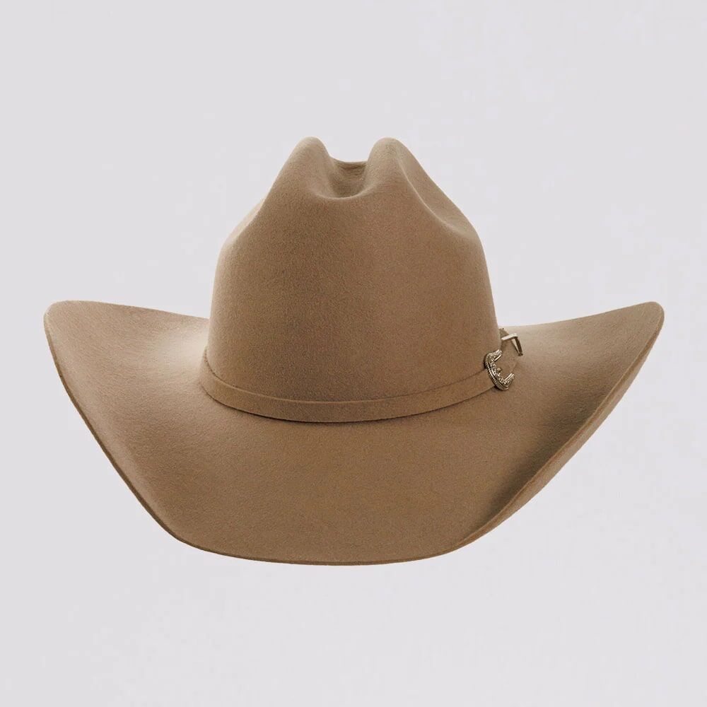 American Hat Makers Men's Cattleman Felt Cowboy Hat in Sand