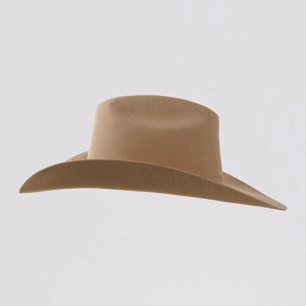 American Hat Makers Men's Cattleman Felt Cowboy Hat in Sand