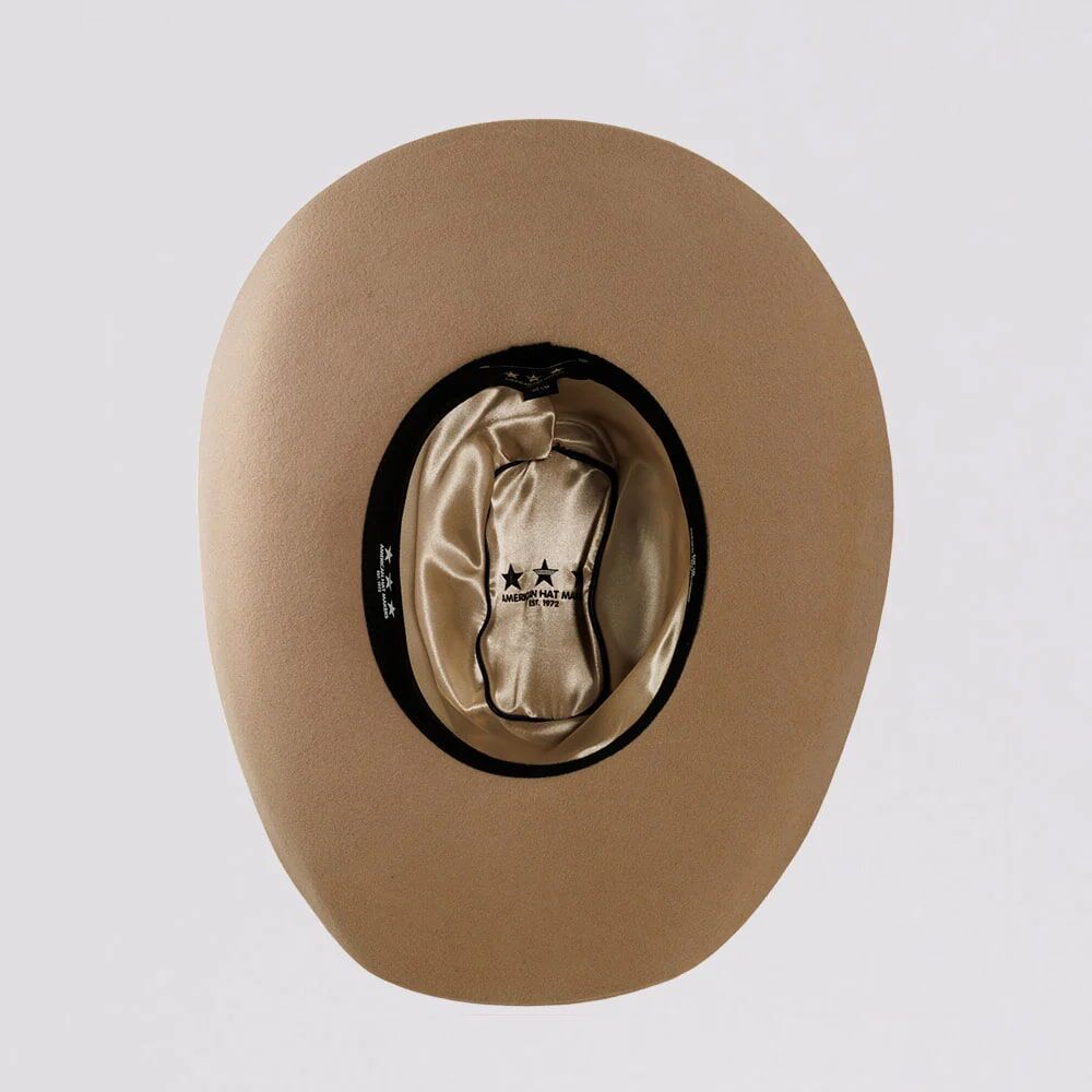 American Hat Makers Men's Cattleman Felt Cowboy Hat in Sand