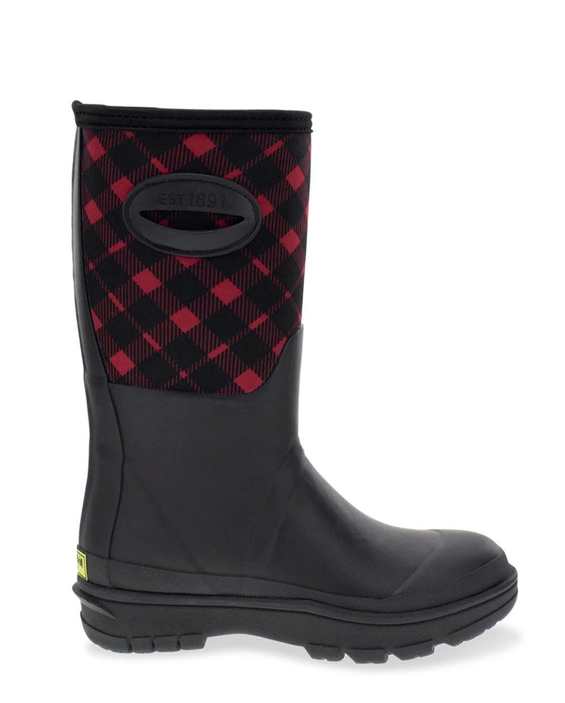 Western Chief Women's Buffalo Check Neoprene Mid Cold Weather Boot