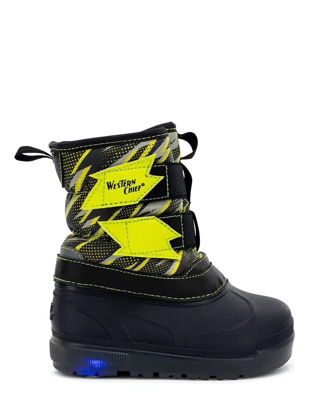 Western Chief Kids' Denali Lighted Faux Fur Cold Weather Boot