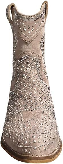 Very G Women's Show Off Rhinestone Ankle Western Booties