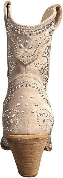 Very G Women's Show Off Rhinestone Ankle Western Booties