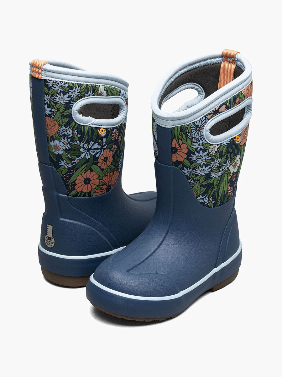 Bogs Kids' Classic II Vintage Floral 3 Season Boots