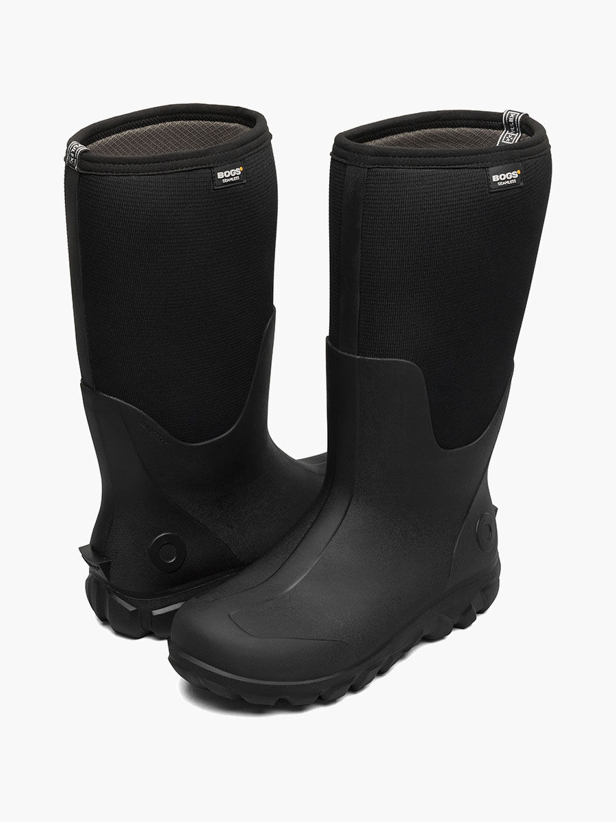 Bogs Men's Classic Seamless Tall Farm Boots in Black