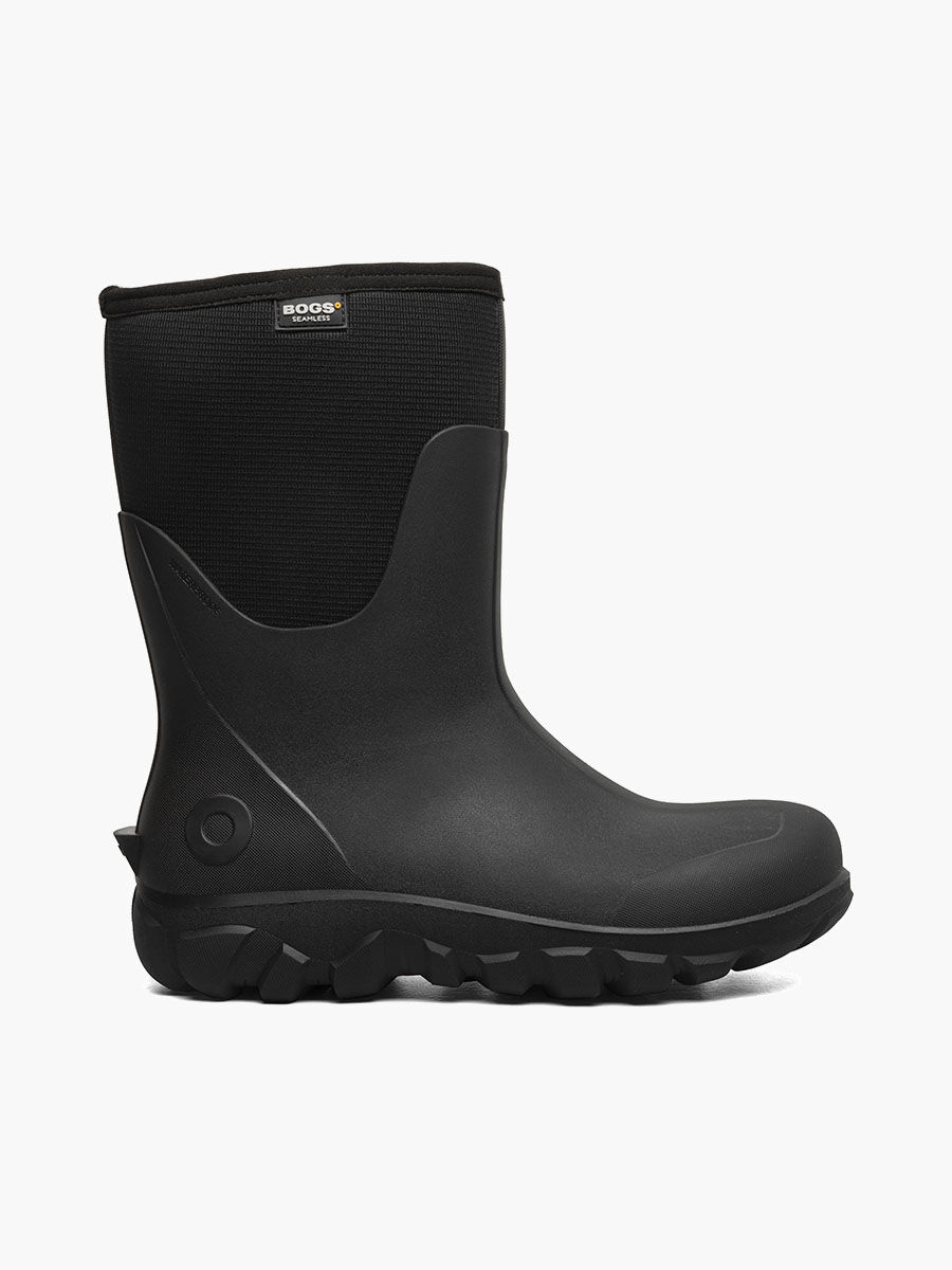 Bogs Men's Classic Seamless Mid Farm Boots in Black