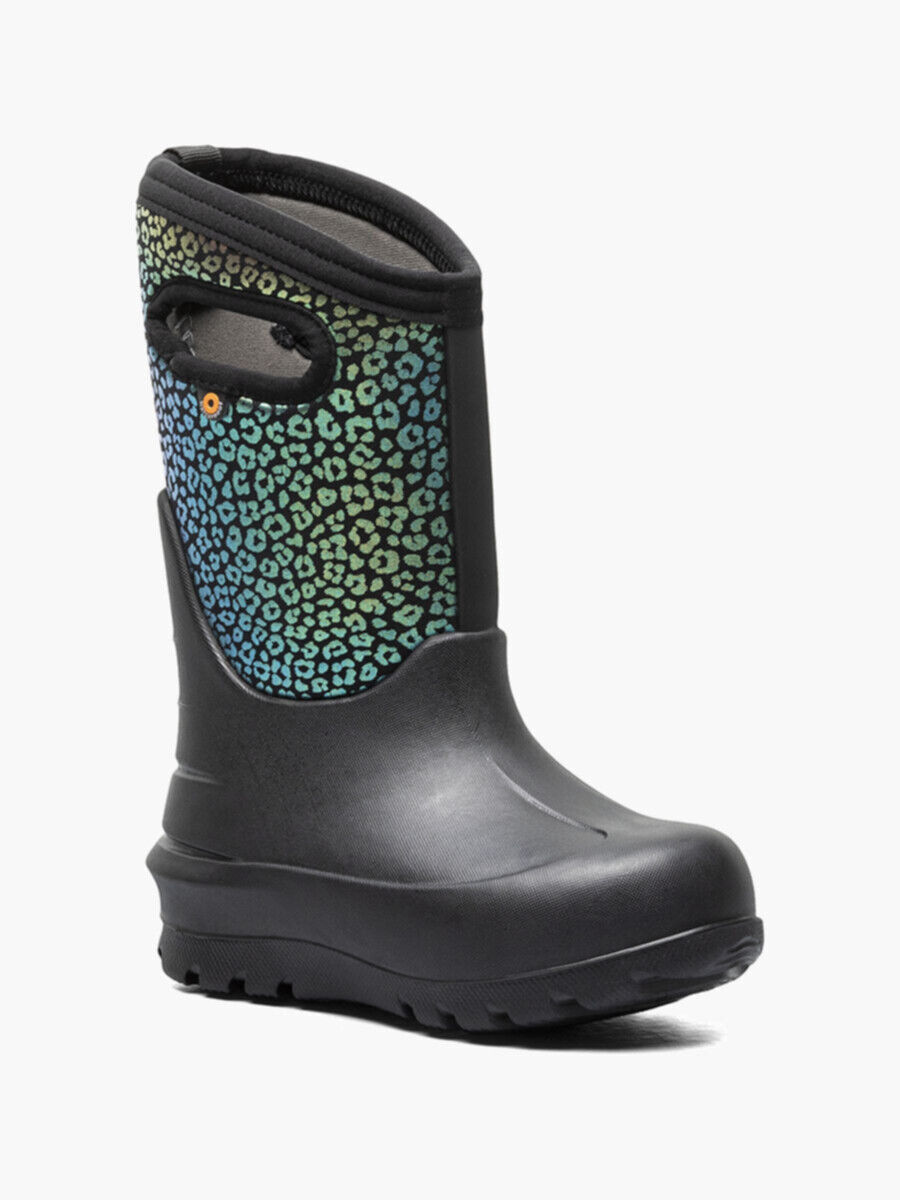 Bogs Kids' Neo-Classic Rainbow Leopard Season Boots