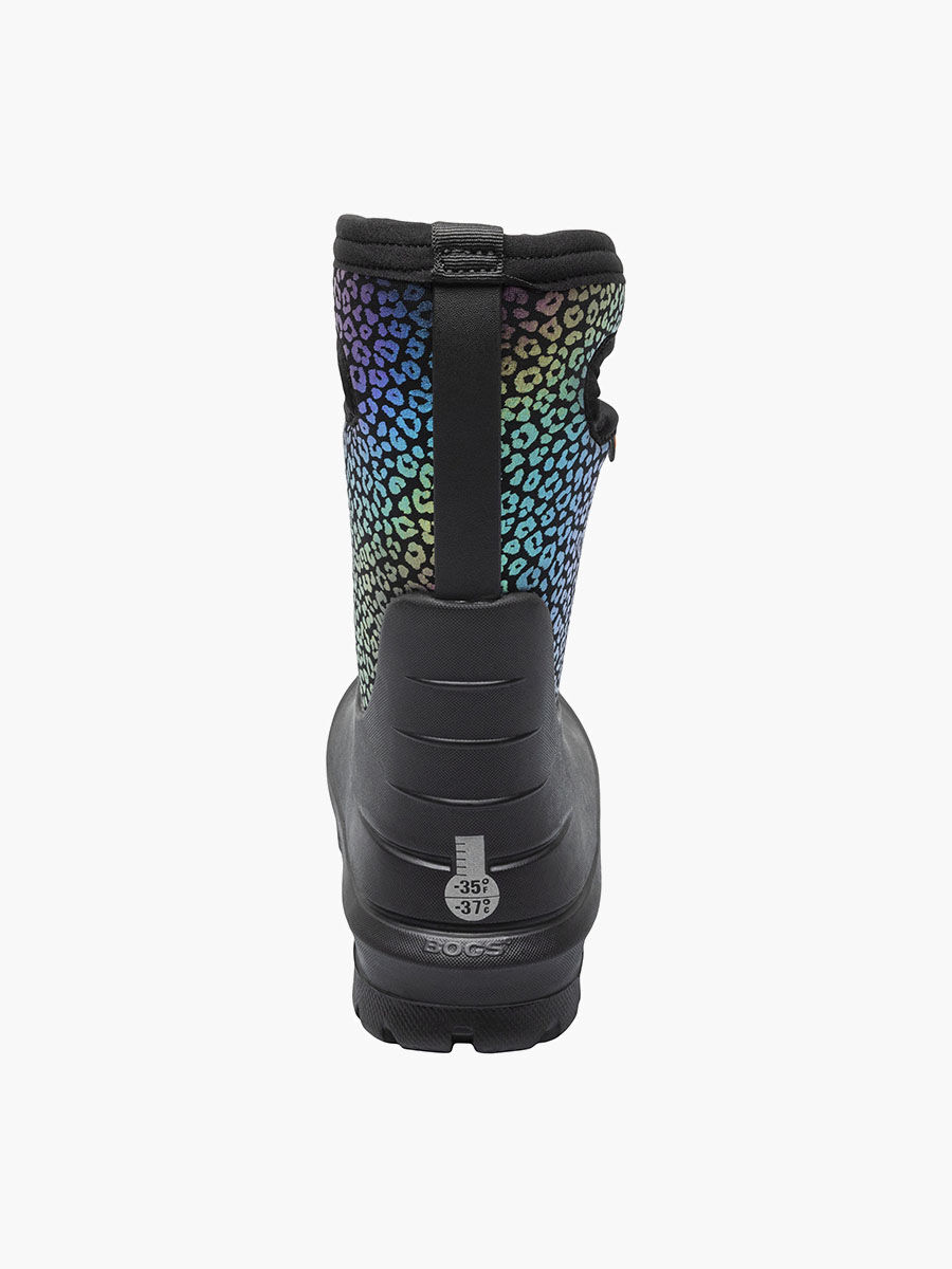 Bogs Kids' Neo-Classic Rainbow Leopard Season Boots