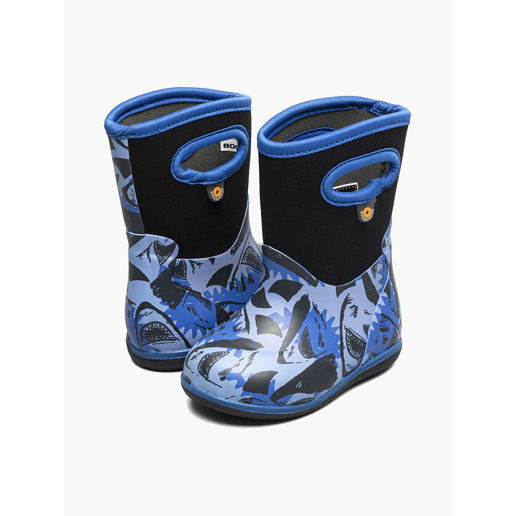 Bogs Kids' Baby Classic Sharks Baby Boots in Blue