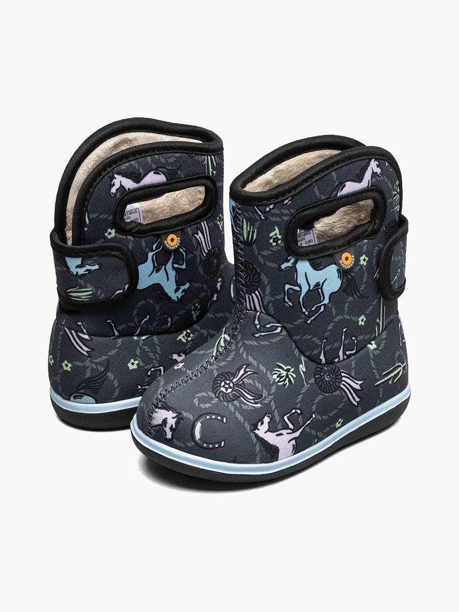 Bogs Kids' Baby Bogs II Horses Baby Boots