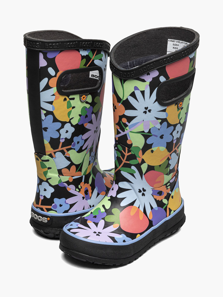 Bogs Kids' Overlap Flowers Rainboots