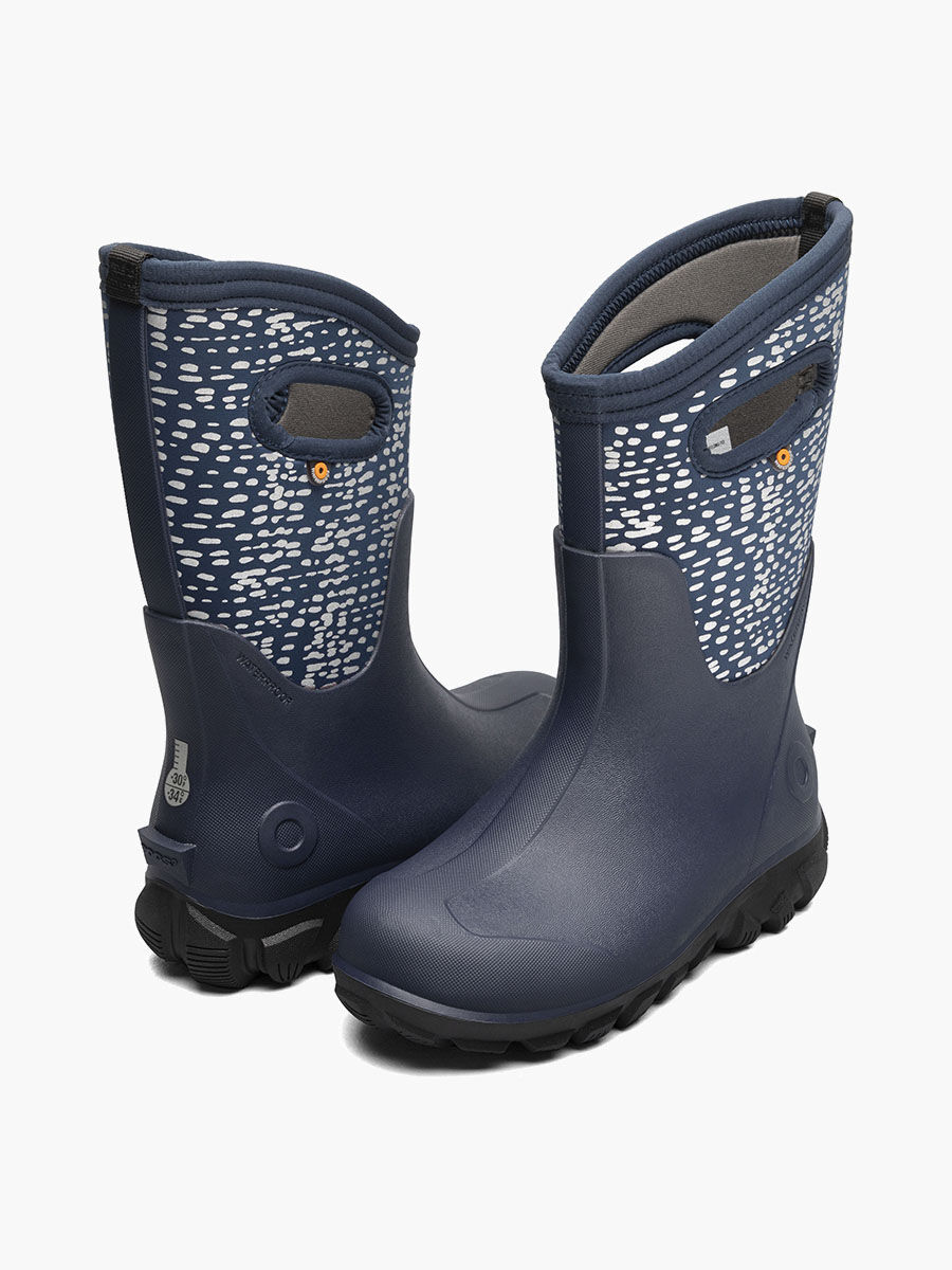 Bogs Kids' Classic Seamless Sparkle Dot Winter Boots
