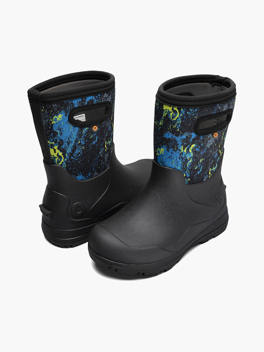 Bogs Kids' York Seamless Acid Camo Rain Boots