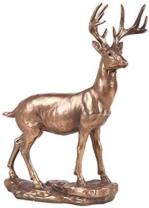 Pacific Trading Golden Stag Buck Deer Resin Figurine