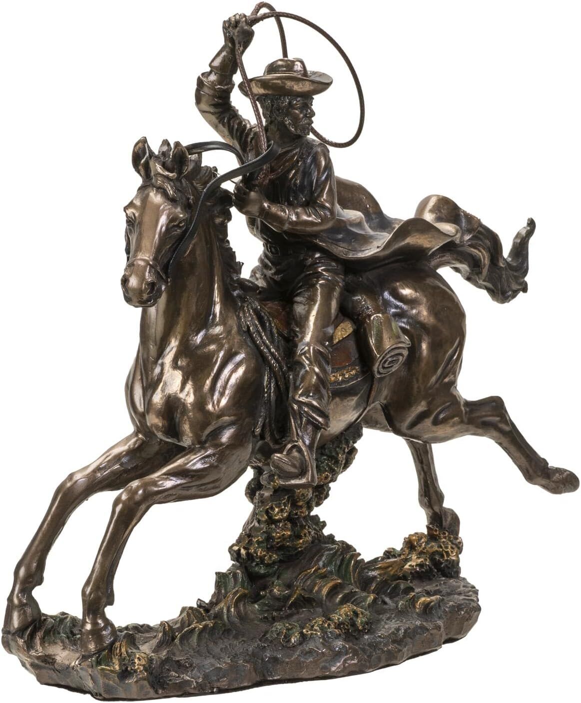 Pacific Trading Cowboy Lasso Action Statue, 9 1/2-In