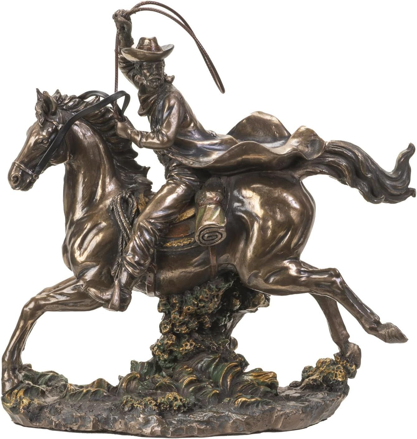 Pacific Trading Cowboy Lasso Action Statue, 9 1/2-In