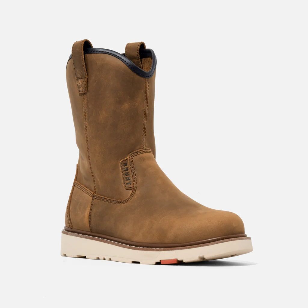 BRUNT Men's The Bolduc Unlined Soft Toe Roper Boot in Brown - Work